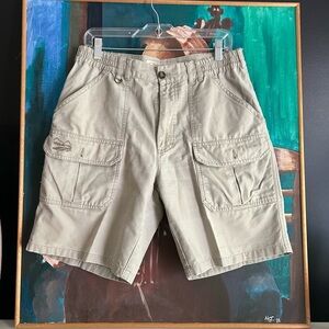 Y2K Vintage Beige Cargo Shorts 32"
